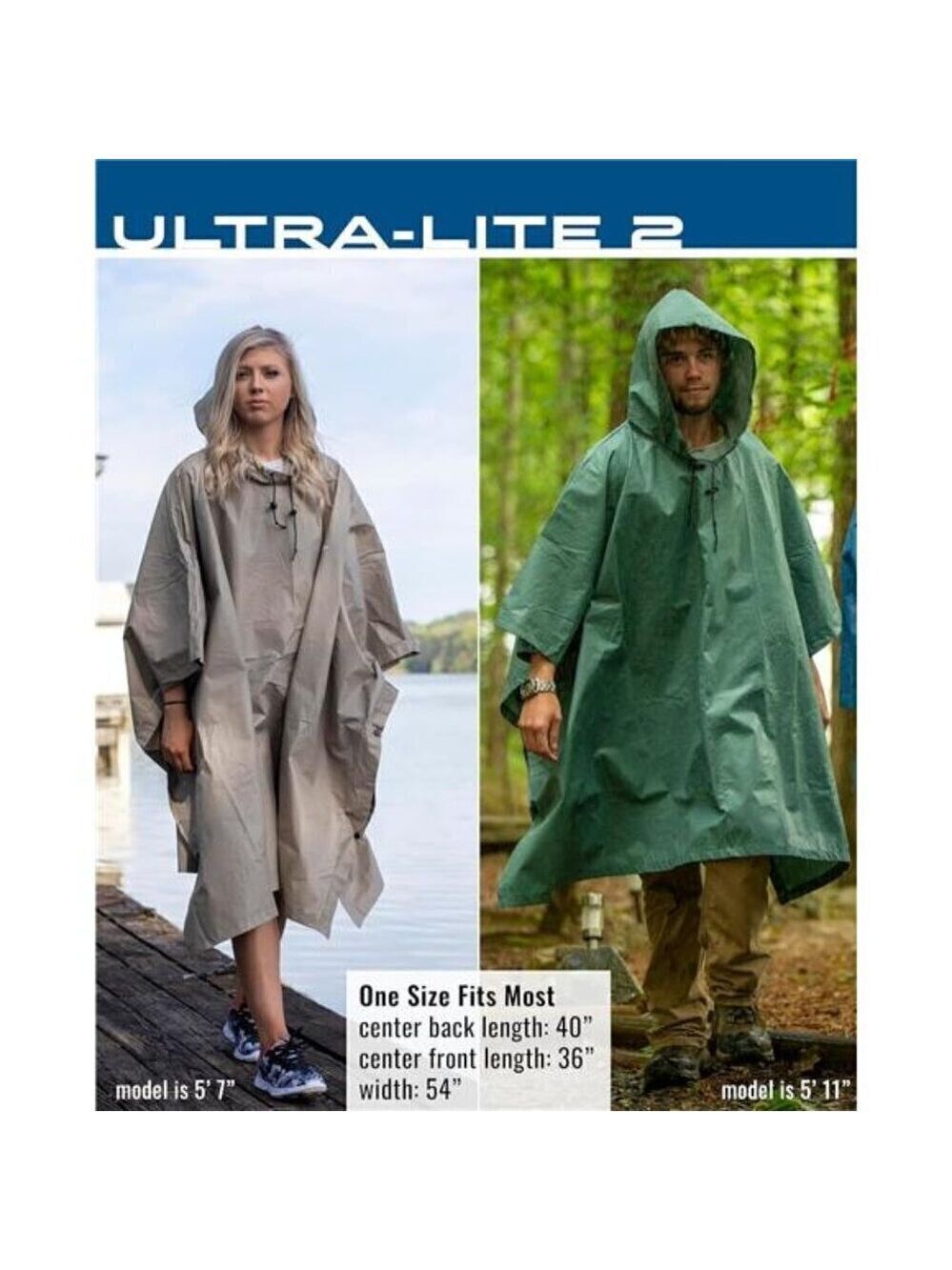 FROGG TOGGS Waterproof Raincoat Breathable Rain Poncho Coat Adult Women's BLUE - Picture 6 of 8